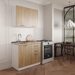 Кухонный гарнитур: Melisa Modern, Золотой Дуб, 100 см